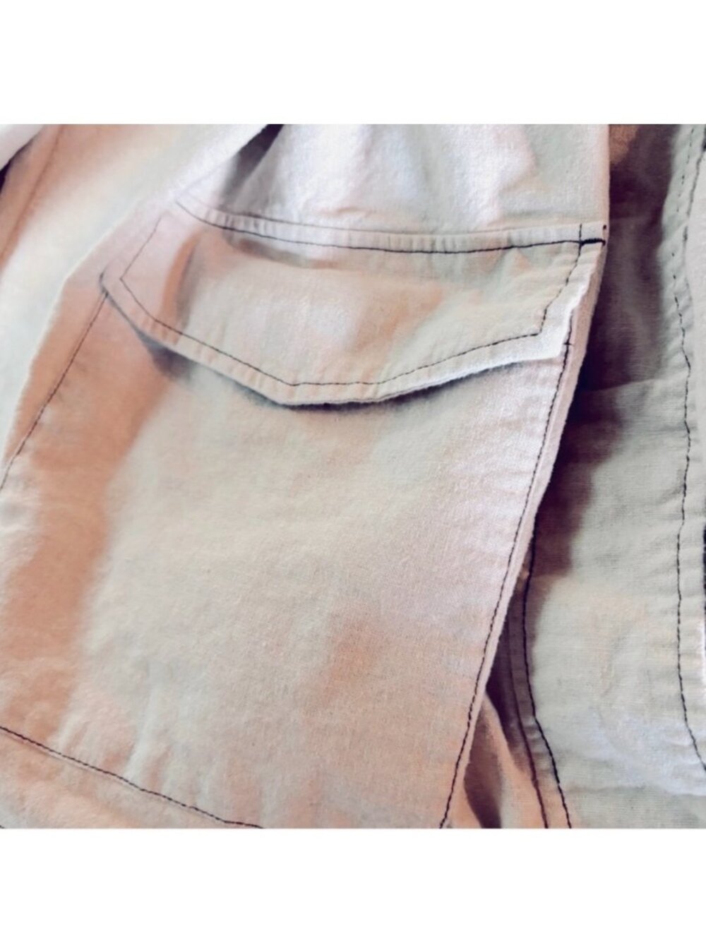 ASOS Taupe Utility Jacket With Tie Belt - Picture 10 of 10